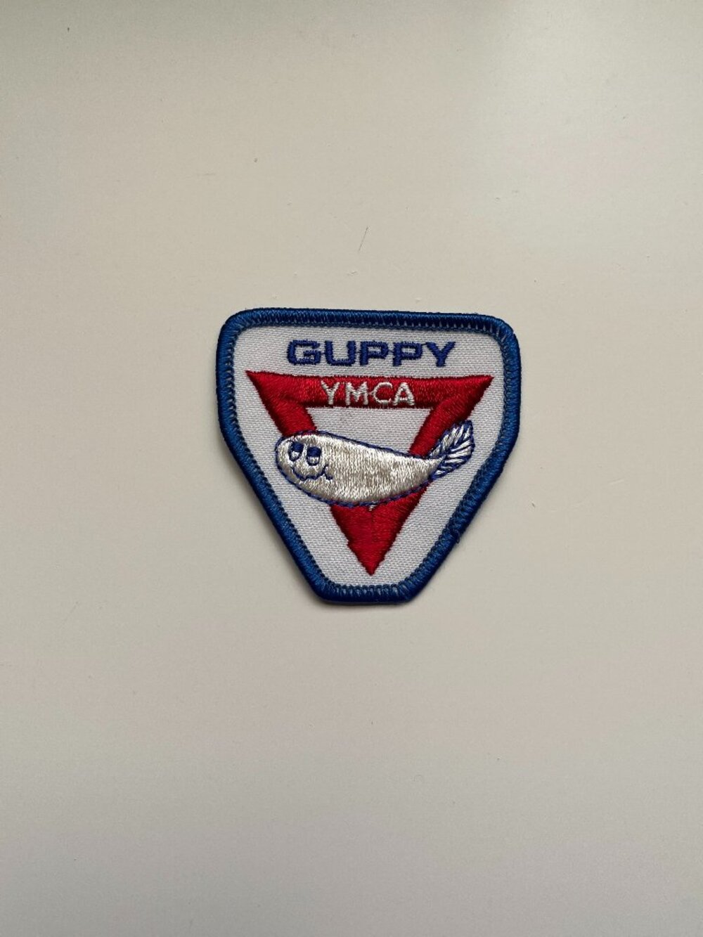 Vintage YMCA Guppy Swimming Badge Patch 1990s Swim Memorabilia